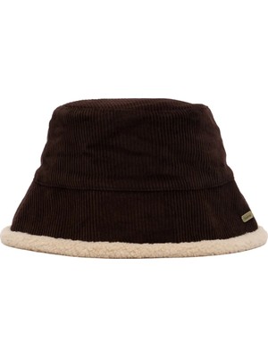 Barbour Overton Reversible Bucket Şapka BR91 Brown Beige
