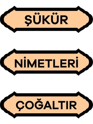 Şükür Nimetleri Çoğaltır Duvar Süsü Dekoratif Ahşap Duvar Süsü
