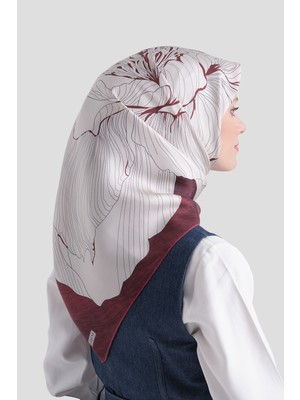Armine Saf Ipek Sura Eşarp 9639D 81