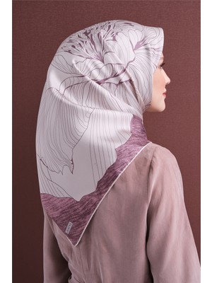 Armine Saf Ipek Sura Eşarp 9639D 33