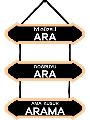 Iyiyi Güzeli Ara Duvar Süsü Dekoratif Ahşap Duvar Süsü