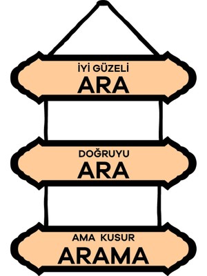 Iyiyi Güzeli Ara Duvar Süsü Dekoratif Ahşap Duvar Süsü
