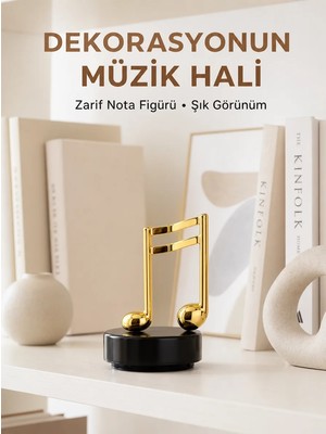 Melodious Music Altın Nota Figürlü Müzik Kutusu Yeni Nesil