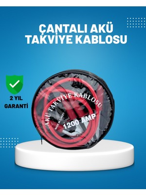 1200 Amper Akü Takviye Kablosu 2 Metre Izoleli Bakır Uçlu - MOVERA6980-8627