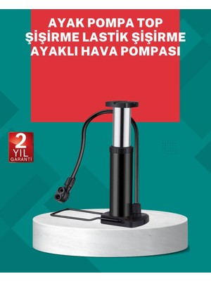 Manuel Ayak Pompası Extra Güçlü Lastik Şişirme Pompası - MOVERA8587-7572
