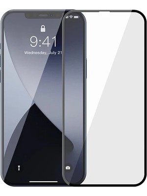 Baseus Iphone 12-12 Pro 6.1 0.3mm 3D Full Tempered Cam Ekran Koruyucu 2ADET Set-(57 - MOVERA9029-1