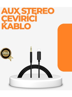 Lightning Girişli Cihazlar Için 3.5mm Aux Ses Kablo Dönüştürücü 1m - MOVERA9305-4422