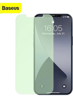 Baseus Iphone 12 Mini 0.15MM Full Tempered Cam Ekran Koruyucu 2set Anti-Bluelight-( - MOVERA6265-8