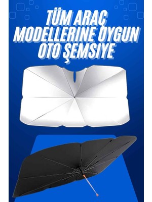 Taşınabilir Oto Cam Güneşliği Katlanabilir Tüm Araçlara Uyumlu Güneş Gölge - MOVERA3293-7