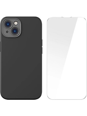 Baseus Liquid Silica Gel iPhone 14 Plus 6.7 Magsafe Silikon Kılıf + Tempered Ekran - MOVERA2962-3
