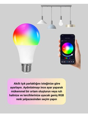 Enerji Verimli Akıllı LED Ampul Uzaktan Kontrol Özellikli - MOVERA1468-5957