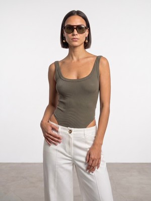 Dilvin 21053 Askılı Bodysuit