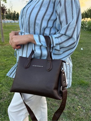Just Polo Kadın Omuz ve El Çantası Suni Deri Çapraz Askılı Günlük Şık Tasarım