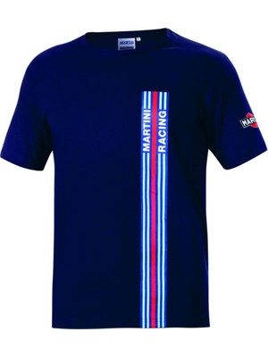 Sparco Martini Racing Bıg Strıpes T-Shirt Lacivert  Xl  Beden