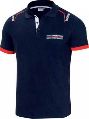 Sparco Martini Racing Polo Embroıderıes Lacivert T-Shirt  S  Beden