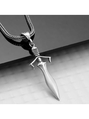 Blackcraft 925 Ayar Gümüş Kılıç Kolye