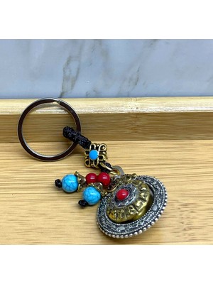 Toptan Bulurum Mantra Çarkı Şans Anahtarlık