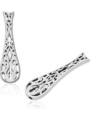 Blackcraft 925 Ayar Gümüş Lale Motifli Koleksiyonluk Tesbih Imamesi