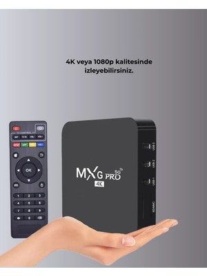 Eco Lounge Android Tv Box 4K – 2gb Ram 16GB Rom, Kablosuz Wi-Fi Medya Oynatıcı