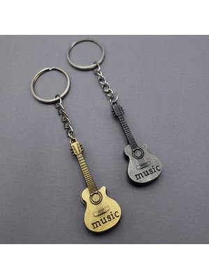 Toptan Bulurum Metal Gitar Anahtarlık