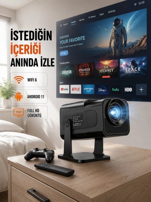 Eco Lounge HCS350PRO 1080P Full Hd Taşınabilir Android Projektör Yeni Nesil