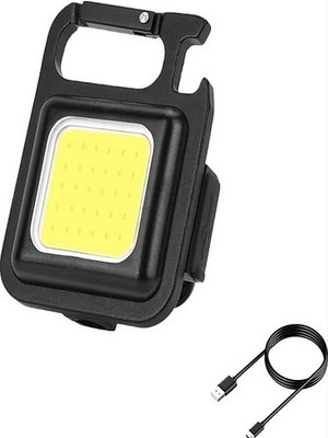 Toptan Bulurum Şarj Edilebilir Metal Kasa Led, Anahtarlık El Feneri, Mıknatıslı
