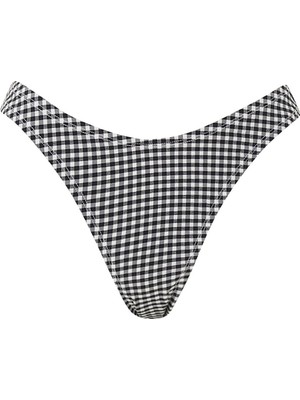 Good American Gingham Desenli Bikini Altı