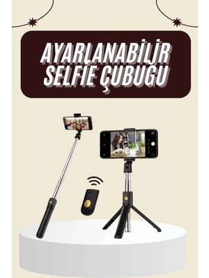 Eco Lounge Cep Telefonu Tripod Standı Manyetik Selfie Sopa Bluetooth Uzaktan Kumandalı