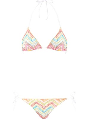 Missoni Zigzag Desenli Üçgen Bikini