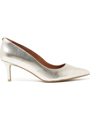 Kurt Geiger Altın Renkli 65MM Topuklu Şık Ayakkabısı