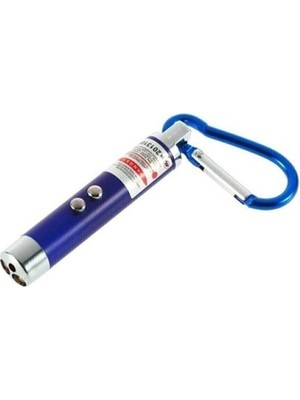 Kaufhier El Feneri Anahtarlık Işıklı Anahtarlık 3 Fonksyonlu Lazer LED Fener