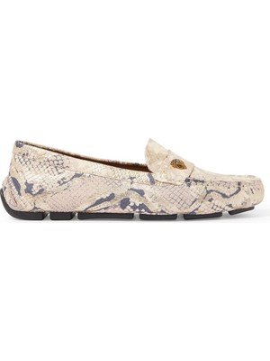 Kurt Geiger Yılan Desenli Eagle Loafer Ayakkabılar