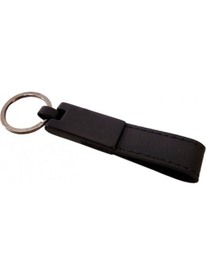 Kaufhier Deri Metal Siyah Anahtarlık