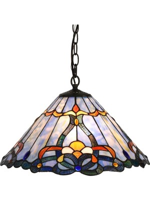 Bieye Barok Vitray Tavan Sarkıt Lambası