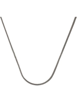 Kaufhier ​gümüş 2 mm Tilki Kuyruğu 60 cm Zincir