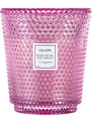 Voluspa Rose Petal Ice Cream 5 Fitilli Mum Lüks ve Uzun Süreli Atmosfer
