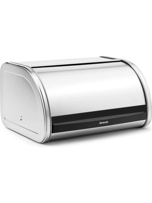 Brabantia Roll Top Ekmek Kutusu, Orta Boy, Mat Çelik, Dayanıklı ve Şık Tasarım