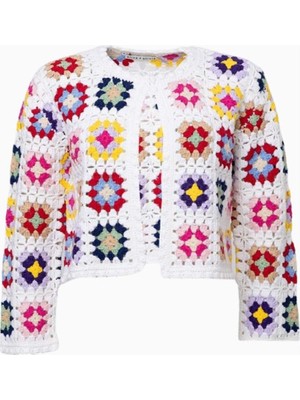Alice and Olivia Granny Square Örgü Hırka