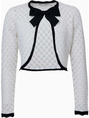 Alice and Olivia Dannie Shrug Bow Hırka
