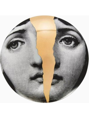 Fornasetti Tema E Variazioni N.10 Yuvarlak Porselen Mücevher Kutusu