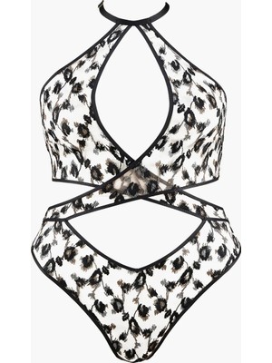 Aubade Absolutely Wild Body, Sarmal Dekolteli, Ayarlanabilir Askılı, Kurdele Süslemeli, Bralet ve Düşük Kesimli