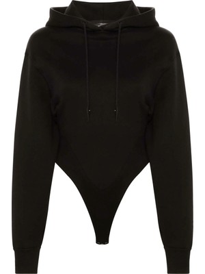 Mugler Şık Kapüşonlu Bodysuit