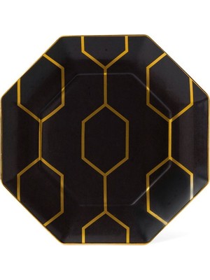 Wedgwood Arris 23 cm Sekizgen Charcoal Tabak ile Şık Sunumlar Yaratın