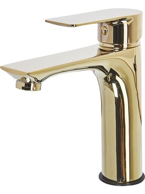 Beliani Berloı Lavabo Bataryası, Modern Tek Kulp Tasarım, Pirinç Gövde, G1/2 Bağlantılı Sabit Musluk