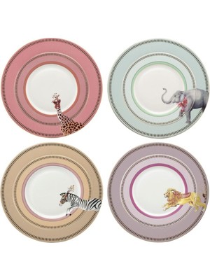 Yvonne Ellen Yemek Tabakları 26,5 cm - Hayvanlar (4'lü Set)