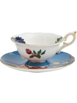 Wedgwood Wonderlust Sapphire Garden Çay Fincanı ve Tabağı