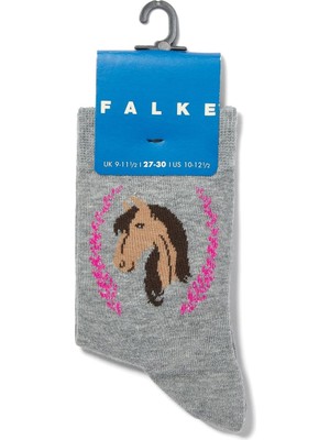 Falke Çocuklar Için At Desenli Pamuklu Çorap
