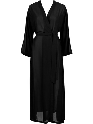 Aubade Beach Walk Kimono, Uzun Kollu, Derin Dekolteli, Hafif Plaj Üstlüğü