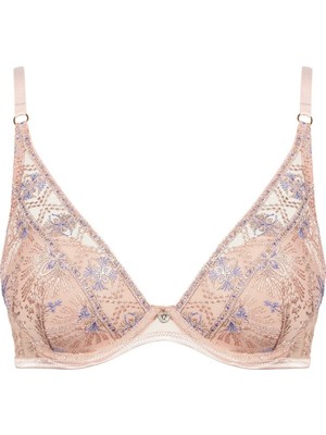 Aubade Sound Of Heart Push-Up Sütyen, Lurex Işlemeli ve Altın Detaylı Tasarım