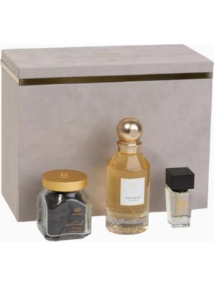 Lootah Platinum Essential Set Palomino, Citrusk ve Noor Parfüm, Bakhoor ve Yağ Hediye Seti